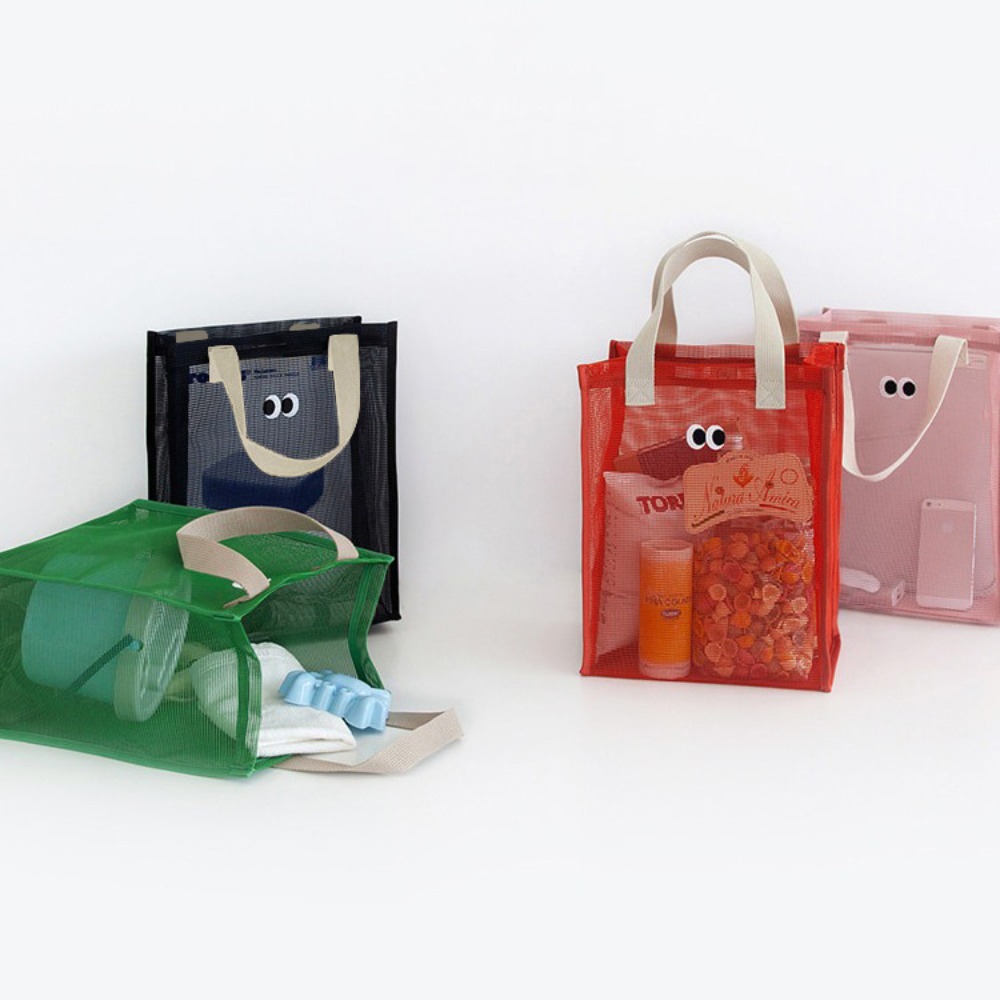 大容量メッシュ生地、夏用ビーチバッグ、アイプリント、ダクロン - Tote Bag Beach のレビューと価格