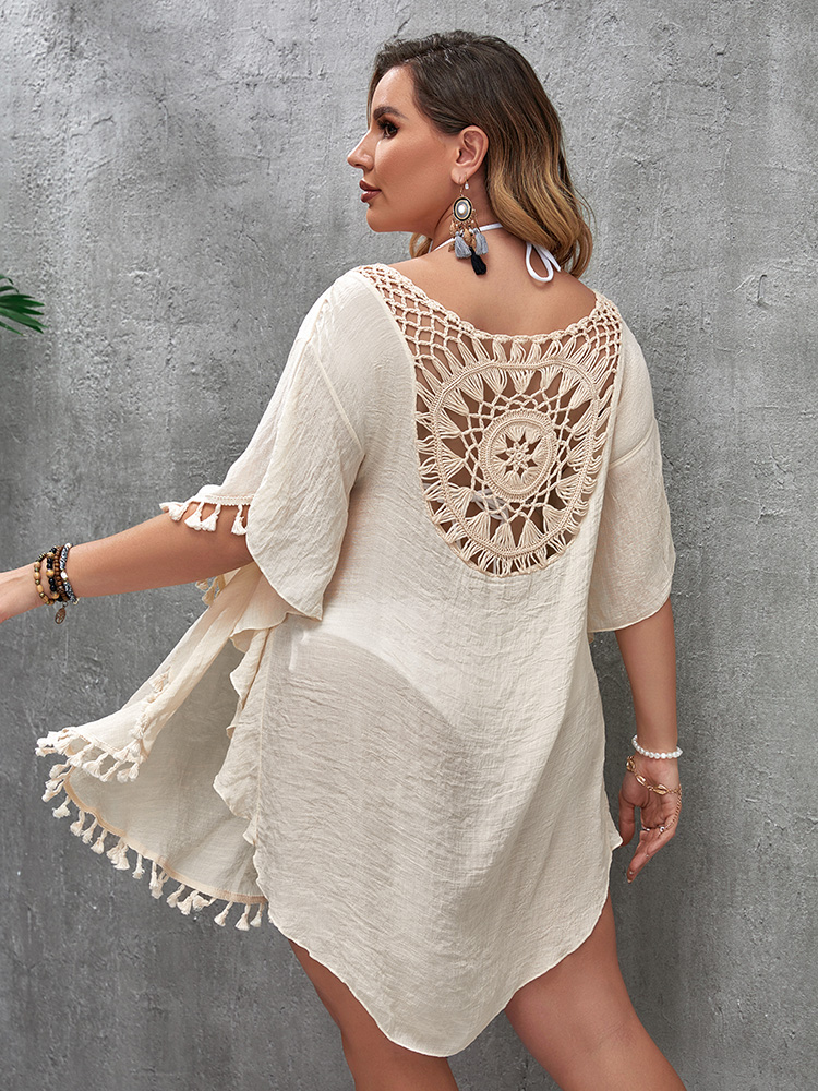 水泳休暇プラスサイズのセクシーなルースビーチドレスビキニカバ - Cover Up Kaftan のレビューと価格